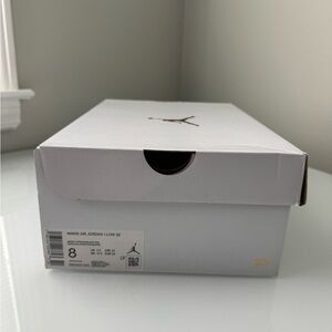 Air Jordan White & Metallic Gold Storage Decor Size 8 Sneaker Shoe Box